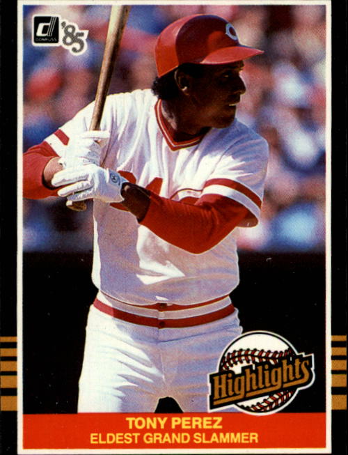 1985 Donruss Highlights #9 Tony Perez