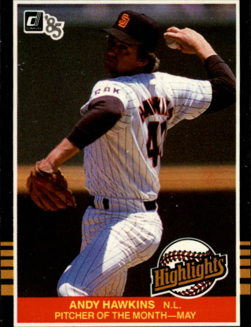 1985 Donruss Highlights #14 Andy Hawkins