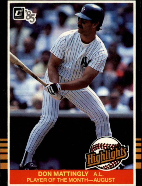 1985 Donruss Highlights #36 Don Mattingly