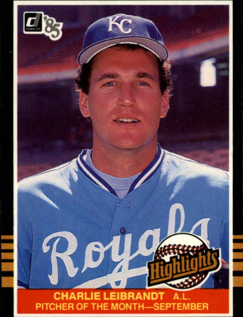 1985 Donruss Highlights #46 Charlie Leibrandt