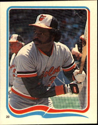 1985 Fleer Star Stickers #20 Eddie Murray