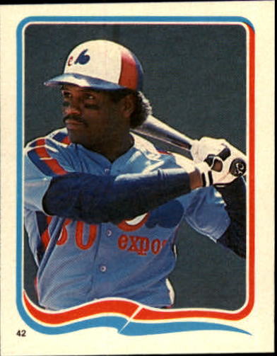 1985 Fleer Star Stickers #42 Tim Raines
