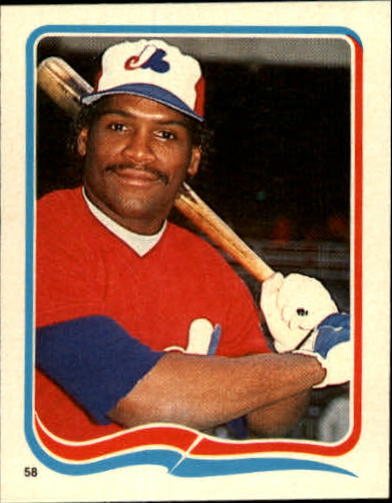 1985 Fleer Star Stickers #58 Tim Raines