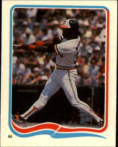1985 Fleer Star Stickers #65 Eddie Murray SA