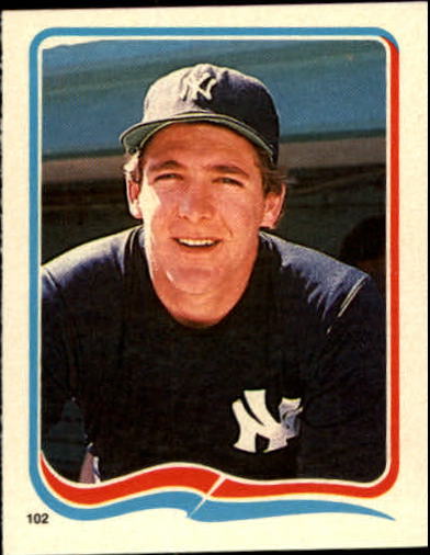 1985 Fleer Star Stickers #102 Dave Righetti