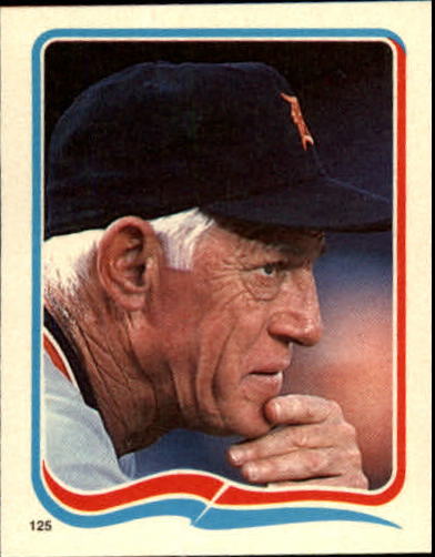 1985 Fleer Star Stickers #125 Sparky Anderson MG