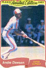 1985 Fleer Limited Edition #8 Andre Dawson