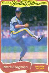 1985 Fleer Limited Edition #17 Mark Langston