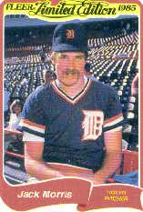 1985 Fleer Limited Edition #21 Jack Morris