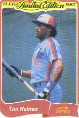 1985 Fleer Limited Edition #26 Tim Raines