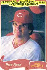 1985 Fleer Limited Edition #29 Pete Rose