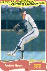 1985 Fleer Limited Edition #30 Nolan Ryan