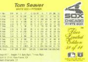 1985 Fleer Limited Edition #34 Tom Seaver back image