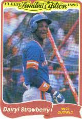 1985 Fleer Limited Edition #38 Darryl Strawberry
