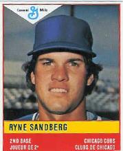 1985 General Mills Stickers #8 Ryne Sandberg
