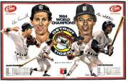 1985 Tigers Elias Brothers Placemats #4 Alan Trammell/Lou Whitaker