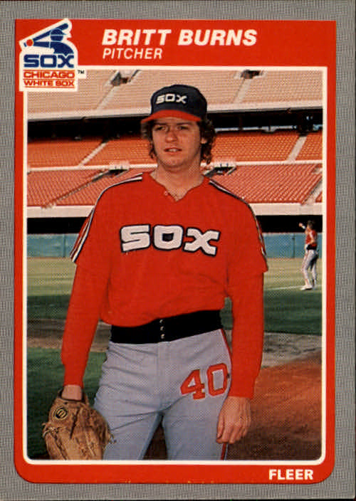 1985 Fleer #509 Britt Burns