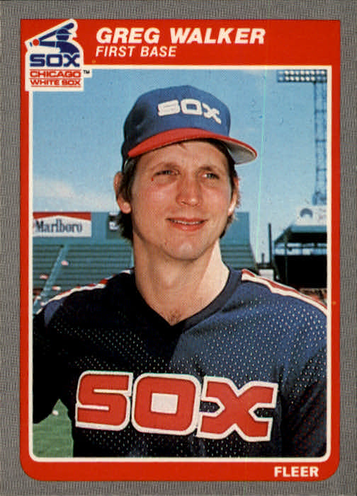 1985 Fleer #530 Greg Walker