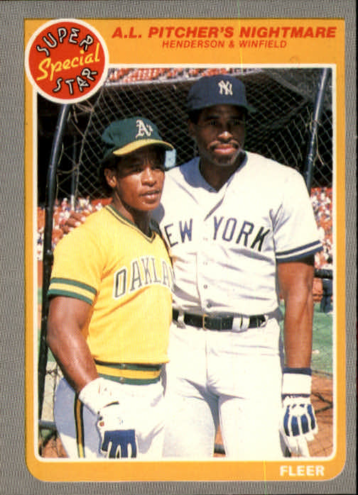 1985 Fleer #629 D.Winfield/R.Henderson