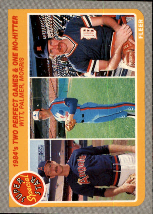 1985 Fleer #643 Two Perfect Games/and One No-Hitter:/Mike Witt/