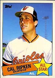 1985 Topps Tiffany #704 Cal Ripken AS