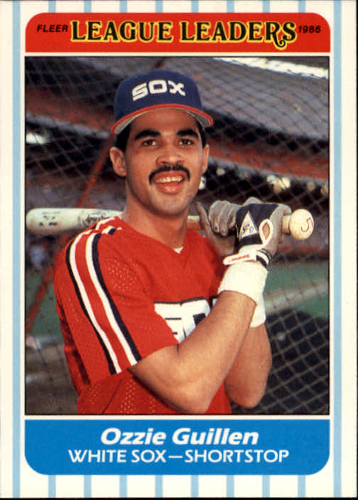 1986 Fleer League Leaders #17 Ozzie Guillen