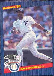 1986 Donruss All-Stars #15 Dave Winfield