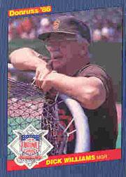 1986 Donruss All-Stars #38 Dick Williams MG