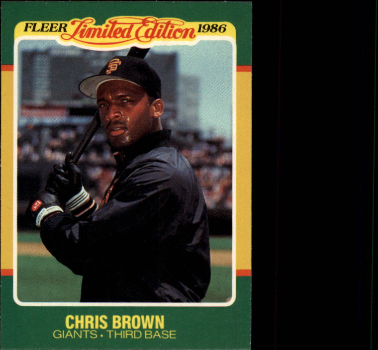 1986 Fleer Limited Edition #8 Chris Brown