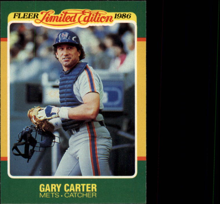 1986 Fleer Limited Edition #10 Gary Carter