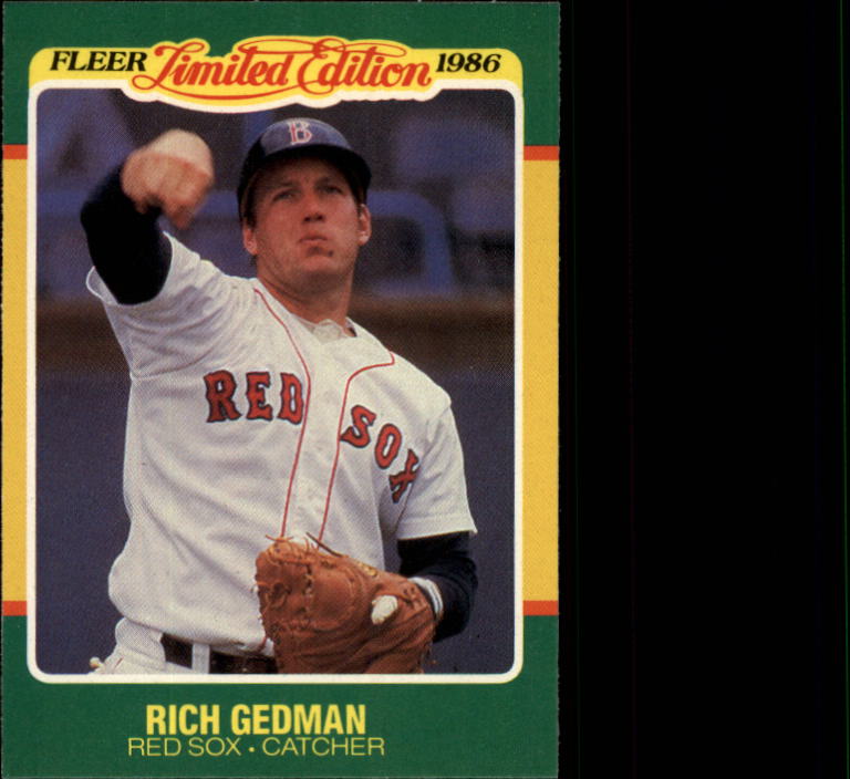 1986 Fleer Limited Edition #18 Rich Gedman