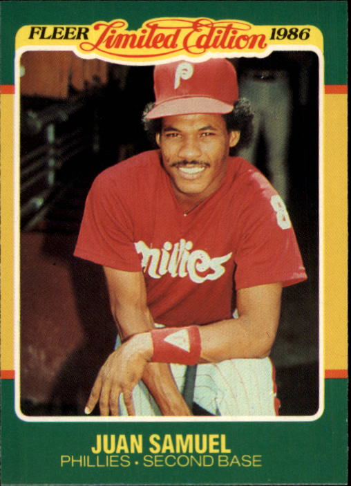 1986 Fleer Limited Edition #39 Juan Samuel
