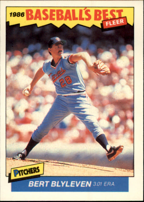 1986 Fleer Sluggers/Pitchers #1 Bert Blyleven