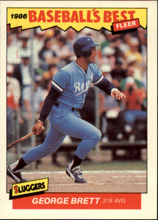 1986 Fleer Sluggers/Pitchers #3 George Brett