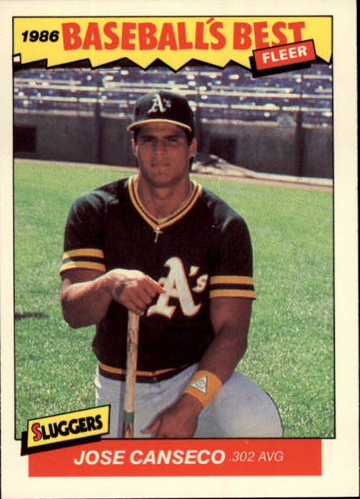 1986 Fleer Sluggers/Pitchers #5 Jose Canseco