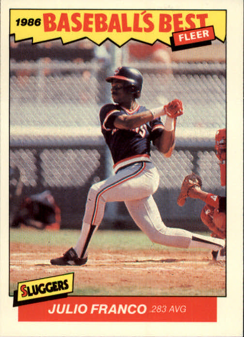 1986 Fleer Sluggers/Pitchers #9 Julio Franco