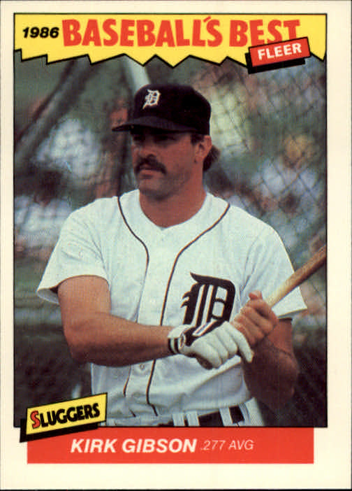 1986 Fleer Sluggers/Pitchers #10 Kirk Gibson