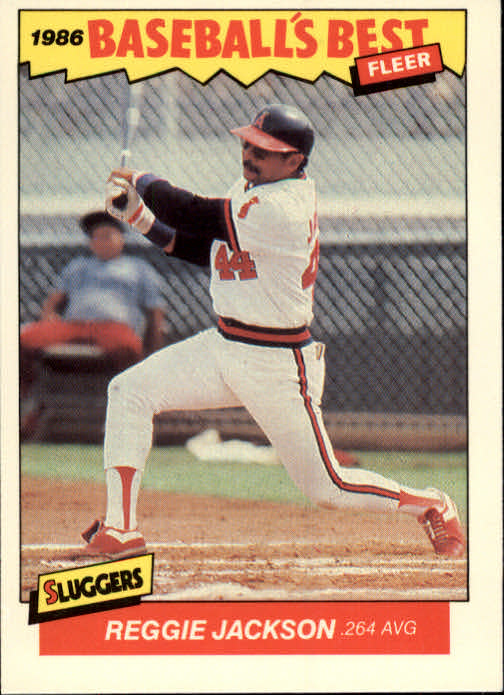 1986 Fleer Sluggers/Pitchers #18 Reggie Jackson