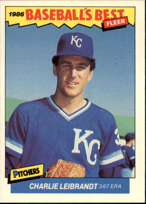 1986 Fleer Sluggers/Pitchers #20 Charlie Leibrandt