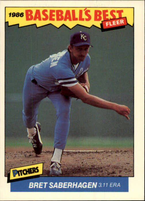 1986 Fleer Sluggers/Pitchers #31 Bret Saberhagen