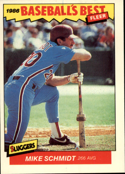 1986 Fleer Sluggers/Pitchers #33 Mike Schmidt