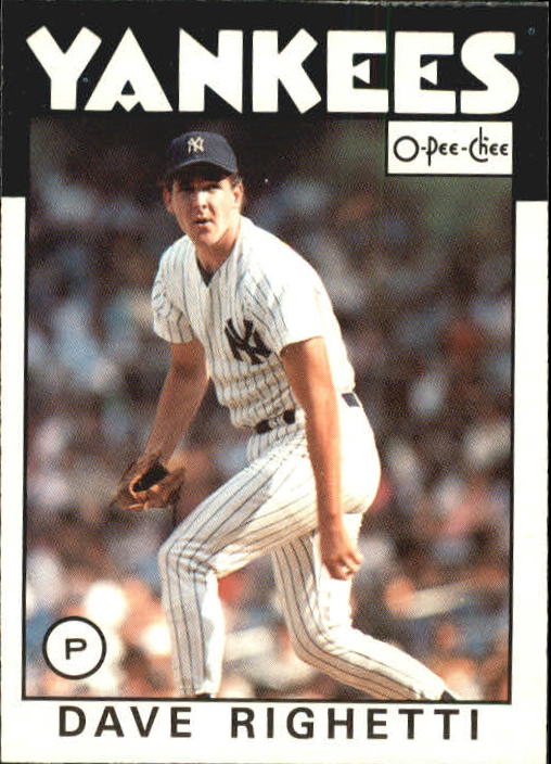 1986 O-Pee-Chee #34 Dave Righetti
