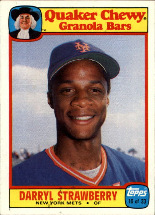 1986 Quaker Granola #16 Darryl Strawberry