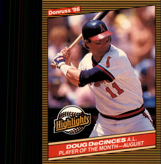 1986 Donruss Highlights #39 Doug DeCinces