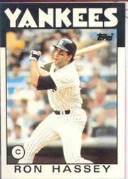 1986 Topps Tiffany #157 Ron Hassey