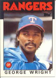 1986 Topps Tiffany #169 George Wright