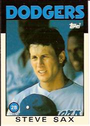 1986 Topps Tiffany #175 Steve Sax
