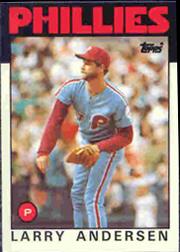 1986 Topps Tiffany #183 Larry Andersen