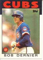 1986 Topps Tiffany #188 Bob Dernier