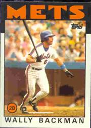 1986 Topps Tiffany #191 Wally Backman